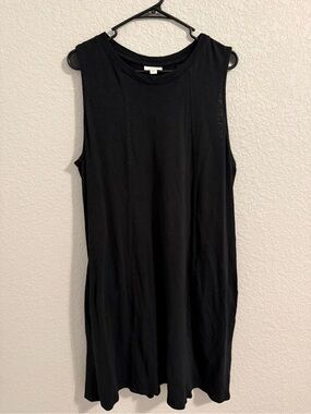 J. Jill Black Sleeveless Knee Length Dress